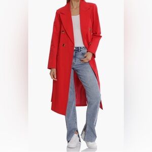 Avec Les Filles Longline Trench Coat NWOT!